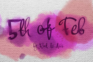 5th of Feb: A Script Font for Editorial Design