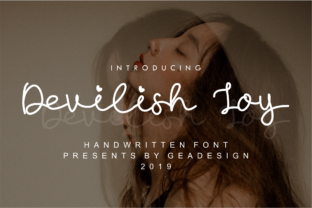 Devilish Joy: A Handwritten Font for Web Design