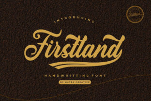 Firstland Font: A Handwritten Typeface for Editorial Design