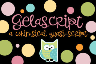Gelascript Font: A Playful Typeface for Makers