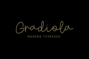 Gradiola: The Handwritten Font for Crafters