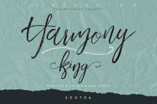 Harmony King: A Handwritten Font for Brand Identity