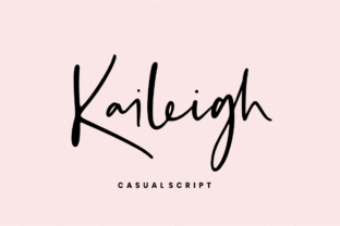 Kaileigh Font: A Handwritten Typeface for Editorial Design