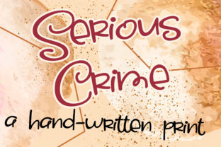 Serious Crime Font: Urban Charm for Makers