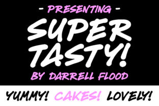 Super Tasty: A Handwritten Typeface for Bold Editorial Design