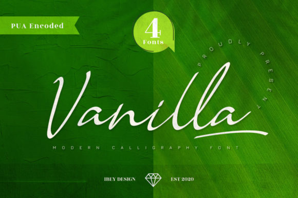Vanilla Family: A Modern Script Font for Clear Campaigns