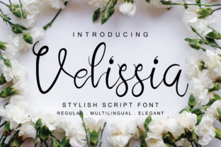Velissia: An Elegant Script Font for Editorial Design