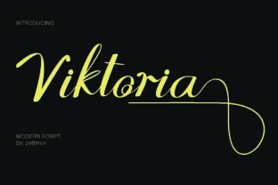 Viktoria: A Modern Script Font for Editorial Design