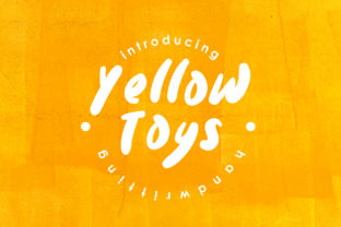 Yellow Toys: A Playful Font for Editorial Design