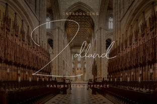 Zolland Typeface: Elegant Script for Editorial Design